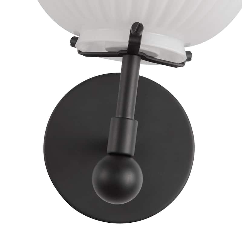 Alora Lighting WV579107 Cherise 12" Tall Bathroom Sconce with Ribbed