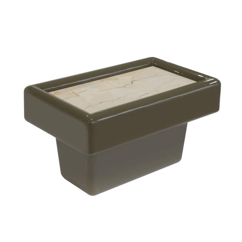 Gattis Home High Glossy Marble End Table