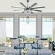 preview thumbnail 6 of 34, Bella Depot 72" Gold Large Ceiling Fan with Light and Remote 6-Speed Gold Modern Fandelier DC Motor