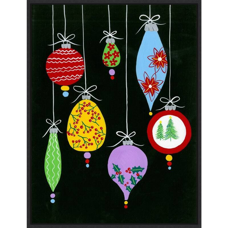 Jazzy Christmas I by Regina Moore Framed Canvas Wall Art