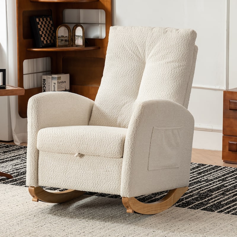 Accent Rocking Chair with Footrest