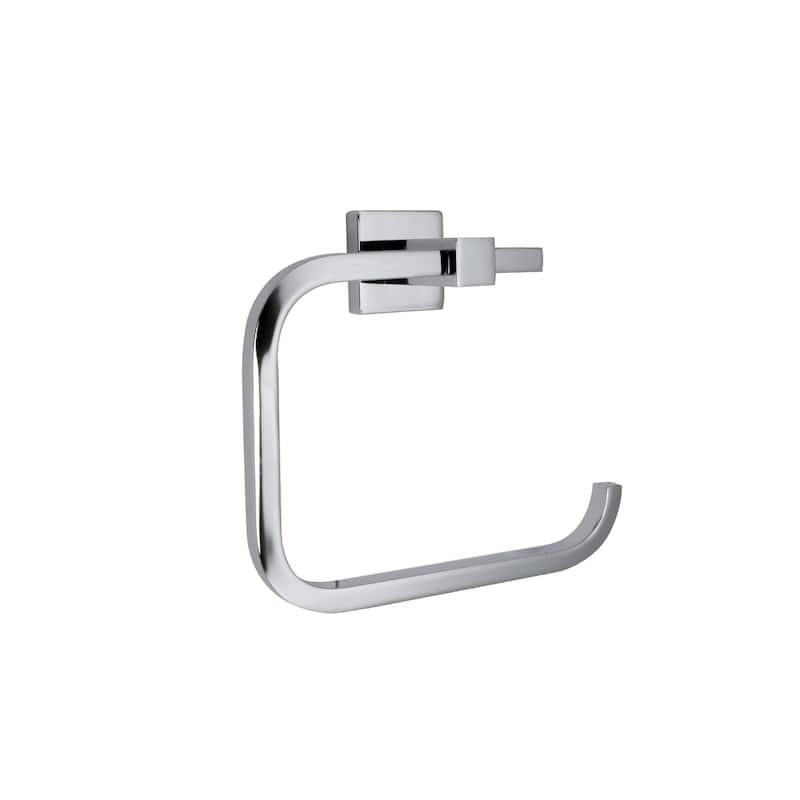 Razo Bathroom Towel Ring Accessory in Polished Chrome - 8'3" x 11'