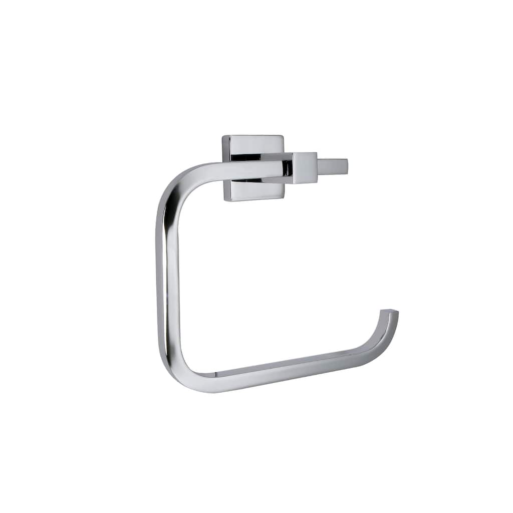 Razo Bathroom Towel Ring Accessory in Polished Chrome - 8'3" x 11'