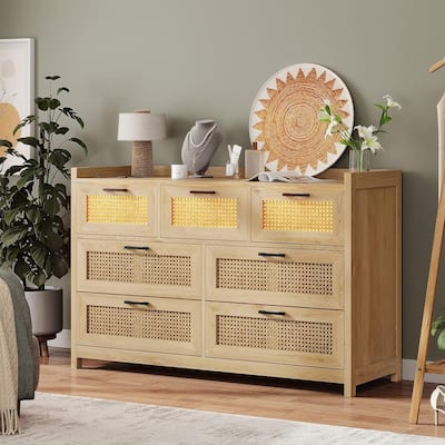 Rattan Dresser for Bedroom with Drawer Dressers & Chests of Drawers