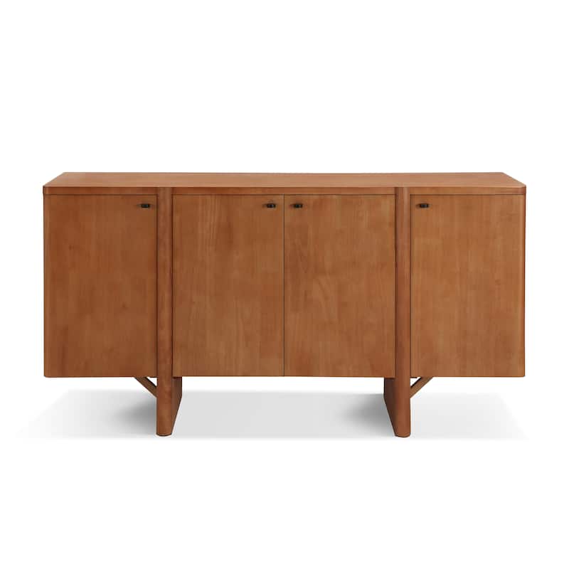 Christopher Knight Home - Noah 55" Wide Storage Sideboard with Adjustable Shelves and Sleek Modern Design