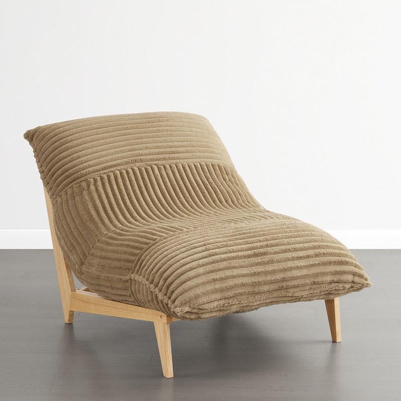 Spruce & Spring Oversized Lounge Accent Chair with Plush Cushions and Solid Wood Frame