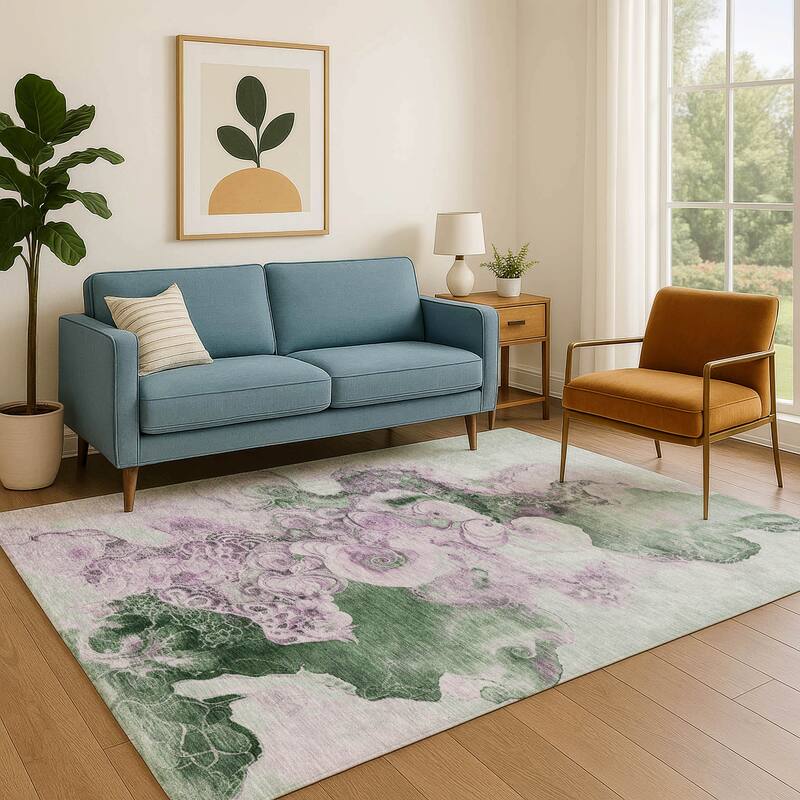 Premium Washable Super Soft Abstract Chic Mayfield Rug