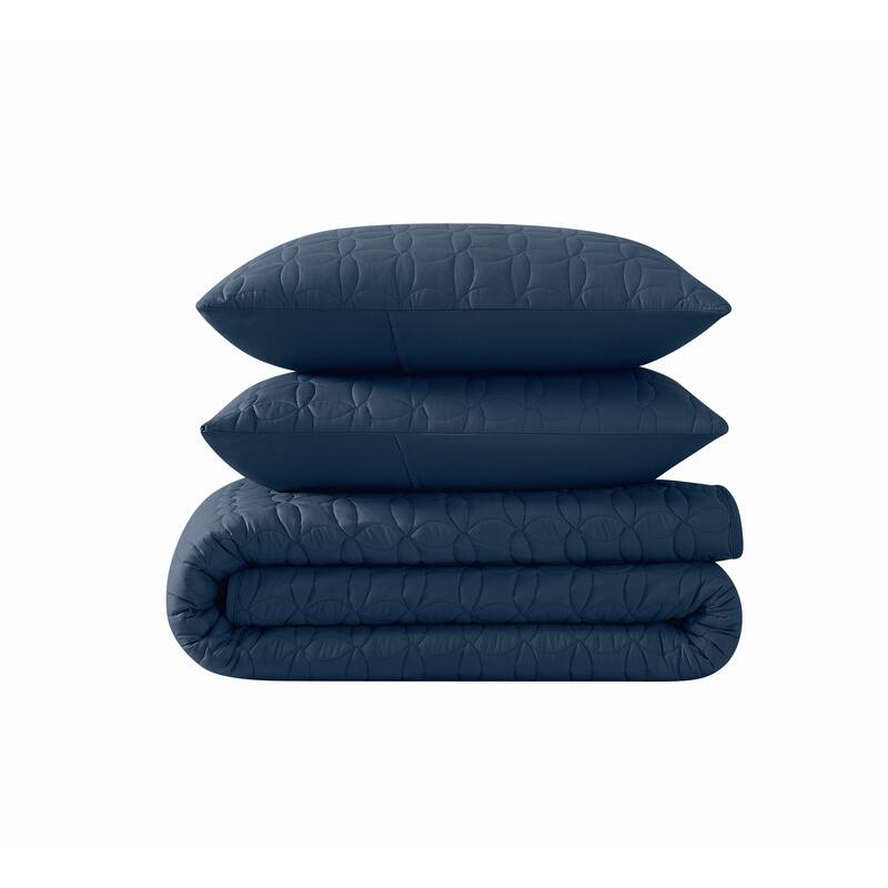 Cannon Geo Circle Solid Quilt Set