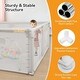 preview thumbnail 6 of 5, Infant 79"x63" 4-Panel Baby Playpen Spacious & Secure Foldable Playard White
