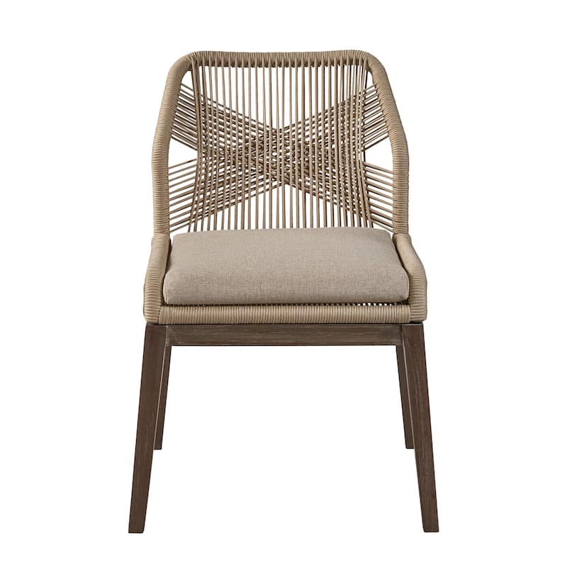Fiddler Mahogany Dining Chair, Gray