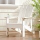 preview thumbnail 1 of 35, Culver Outdoor Faux Wood Adirondack Chair by Christopher Knight Home White