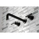 preview thumbnail 38 of 36, Manhattan 3-Hole Wall Mount Roman Tub Faucet in Brushed Brass