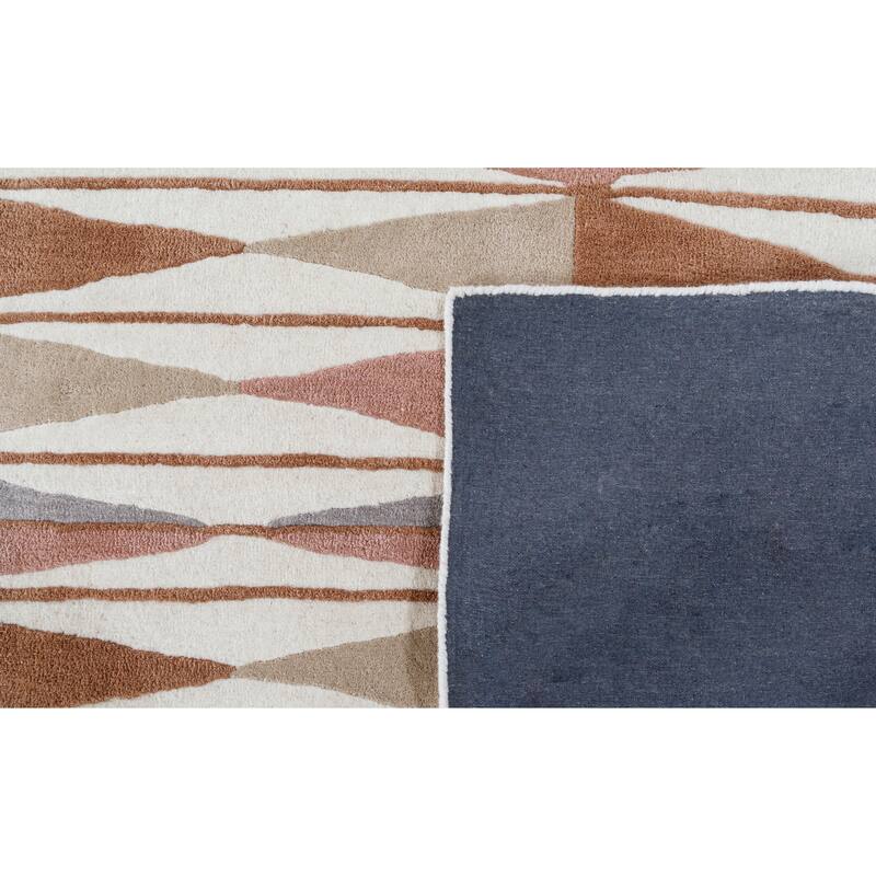 Terra by Obeetee Retro Verve Rust Rug