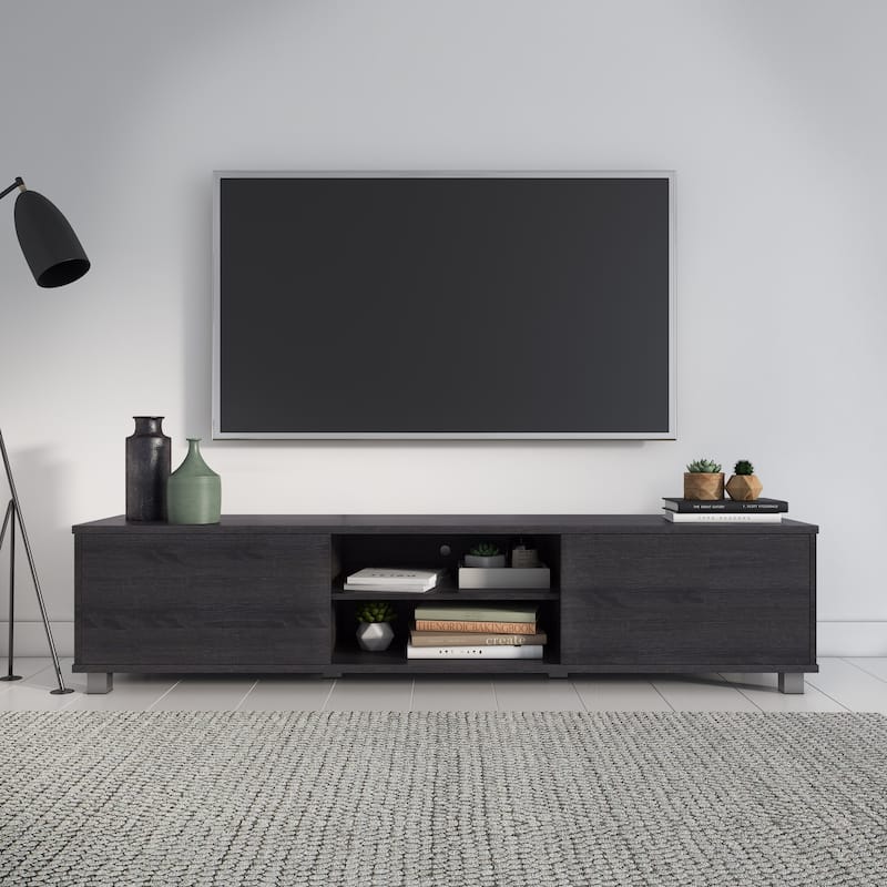 Hollywood Low Profile TV Stand With Doors for TV's up to 85"