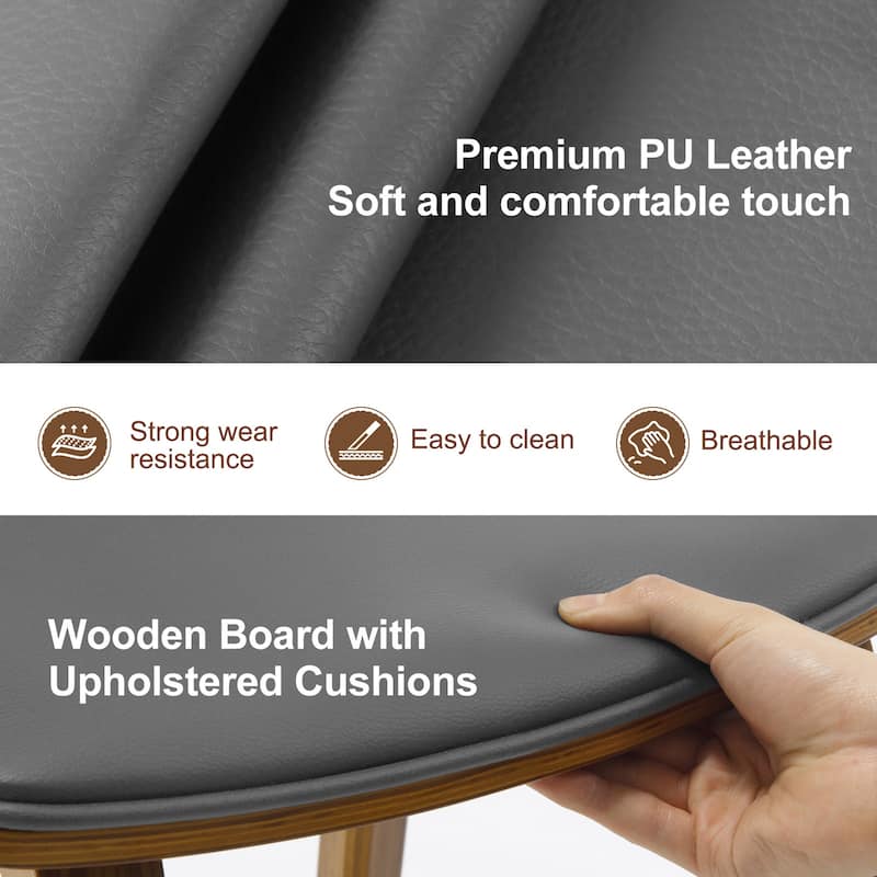 26-Inch Upholstered Counter/ Bar Stools Set of 2 or 3 - 35.1"H x 17.7"W x 19.5"D