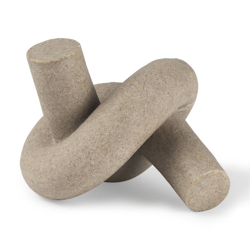 Otto Granite Resin Large Knot Sculpture Decorative Object