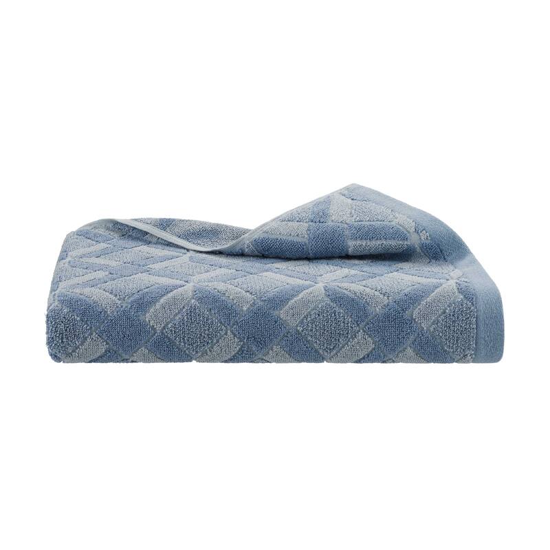 Martex Geo Blue Bath Towel - Bath Towel - Blue