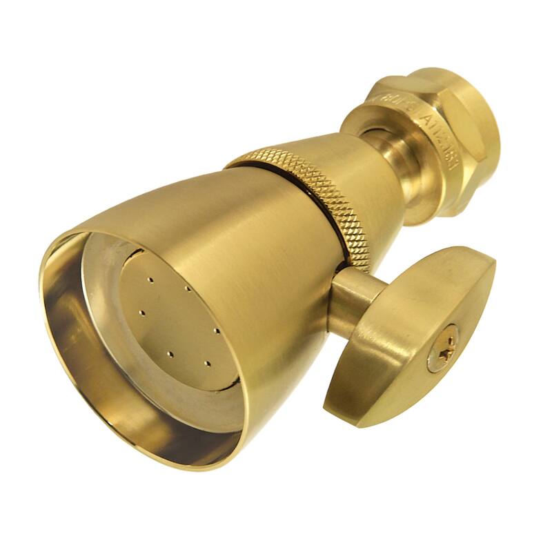 Kingston Brass Made To Match 1-3/4 Inch Adjustable Spray Shower Head - Brushed Brass
