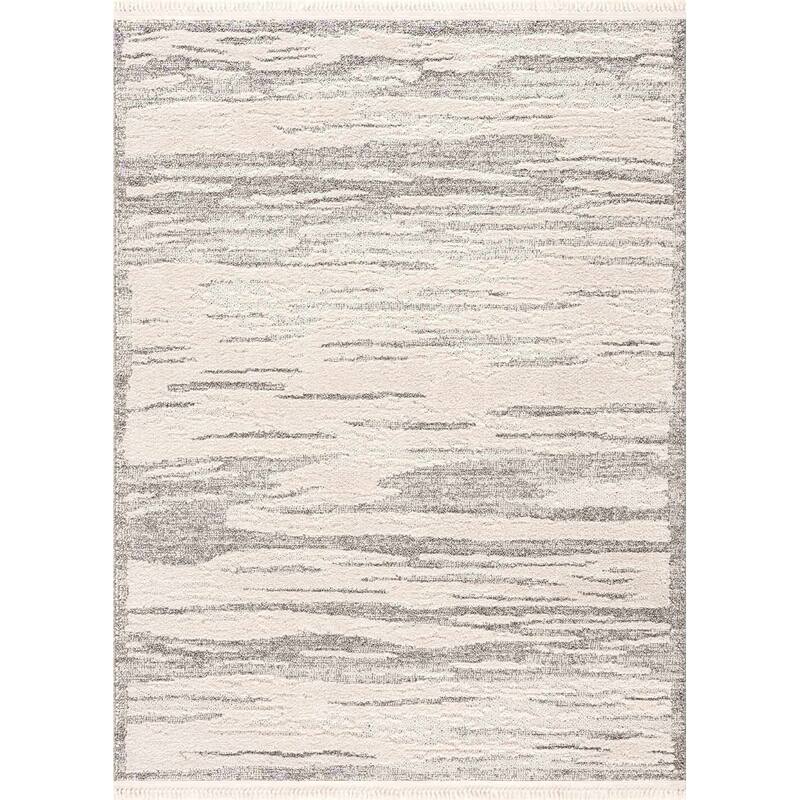 Hauteloom Munich Modern Farmhouse Bohemian Neutral Area Rug