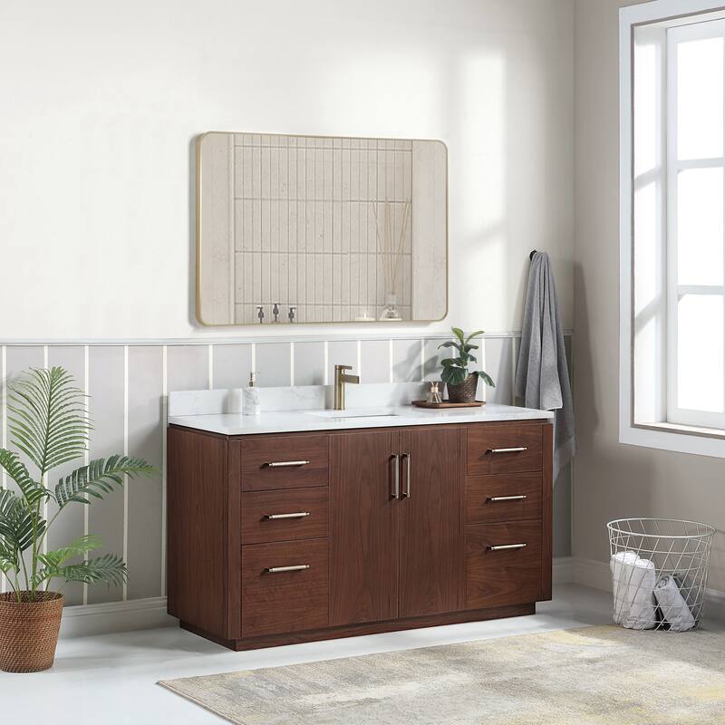 Miseno MV-705760 San 60" Free Standing Single Basin Vanity Set with