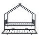 preview thumbnail 62 of 81, Metal house bed with trundle