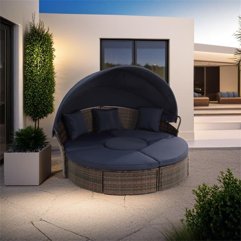 Outdoor Patio Canopy Bed Round Daybed