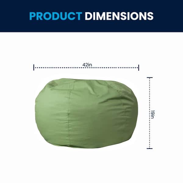 dimension image slide 14 of 22, Oversized Refillable Bean Bag Chair for Kids and Adults