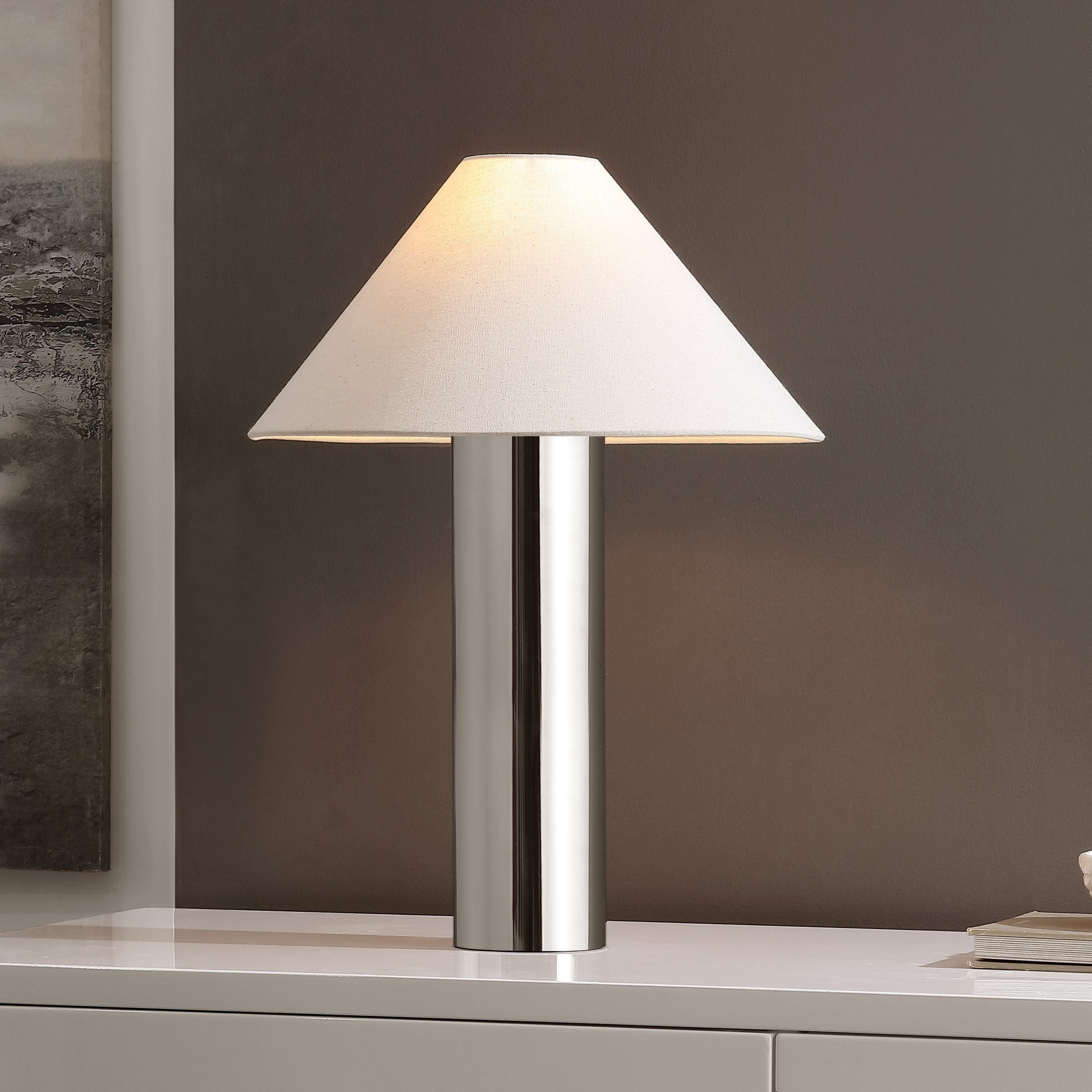 SAFAVIEH Cheri 21-inch Metal Table Lamp (LED Bulb Included) - 15"W x 15"D x 21"H