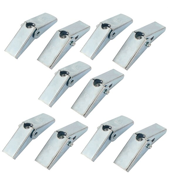 74mm Length M10 Thread Spring Loaded Hollow Wall Anchor Wing Nuts 10