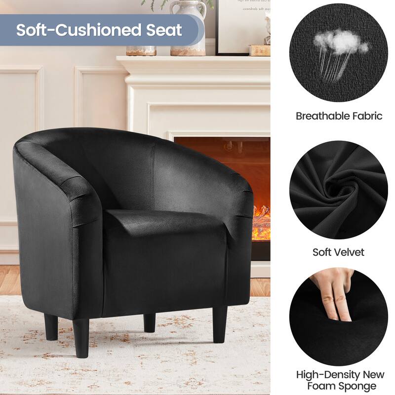 Yaheetech Club Chair Accent Arm Contemporary Style