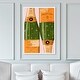preview thumbnail 13 of 20, Oliver Gal 'Shiny Champagne' Drinks and Spirits Wall Art Framed Print Champagne - Green, Orange 30 x 45 - White