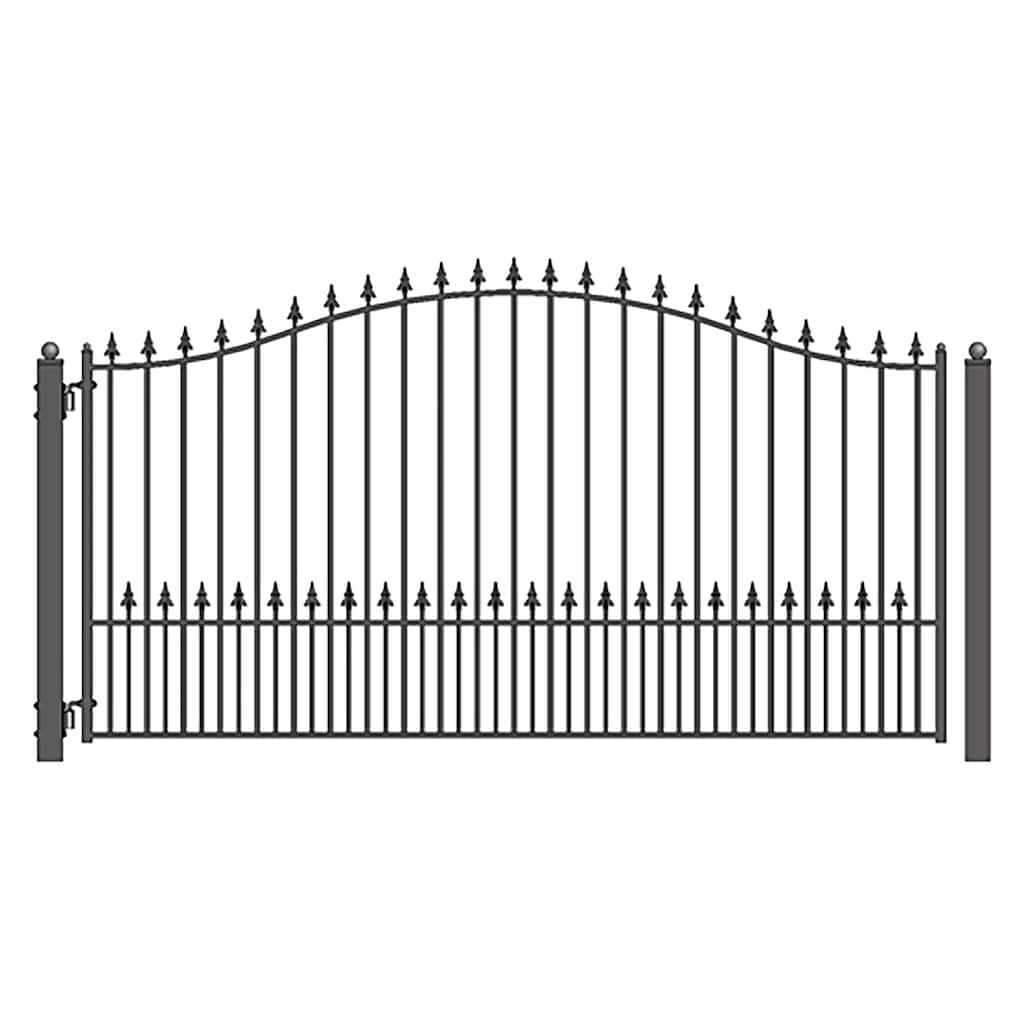 ALEKO Garden Steel Munich Style Single Swing 12 ft Driveway Gate