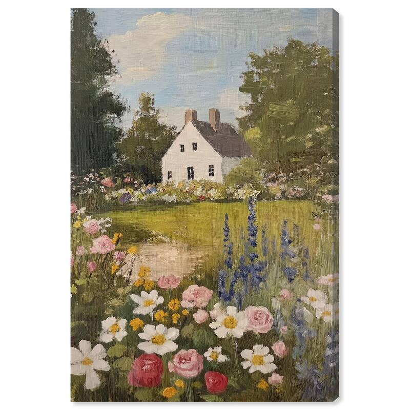Floral Farmhouse I Canvas by Art Remedy, Gallery Wrapped - 36" x 54"