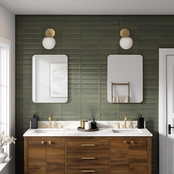 Emser CANVAS Linen Porcelain Border Tile (12-in x 12-in)