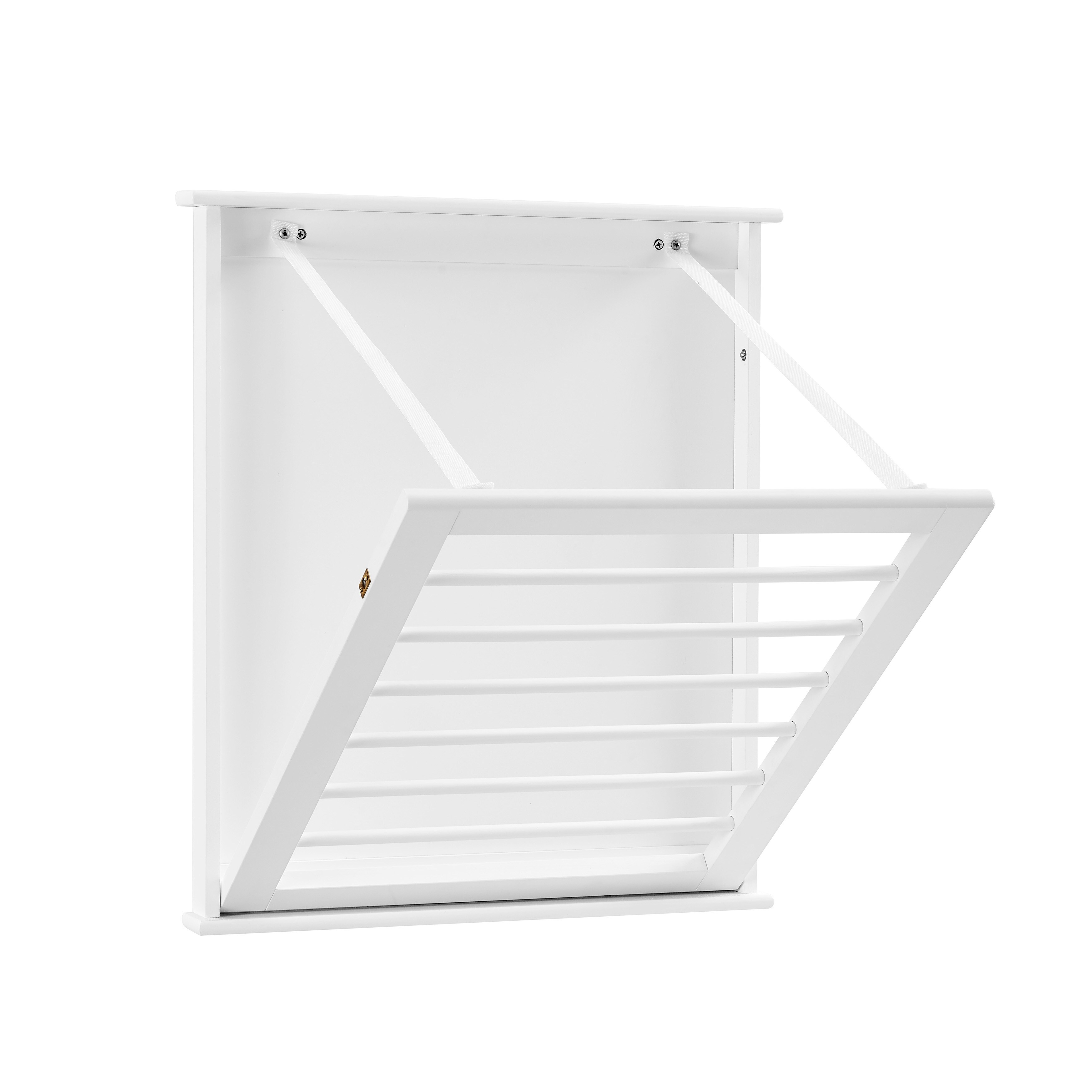 Danya B. Folding Wall Mounted Drying Rack White