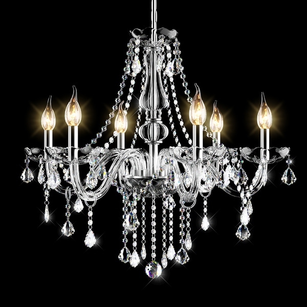 Elegant Crystal Chandelier Modern Ceiling 15 Lamp Pendant Lighting Fixture BT 