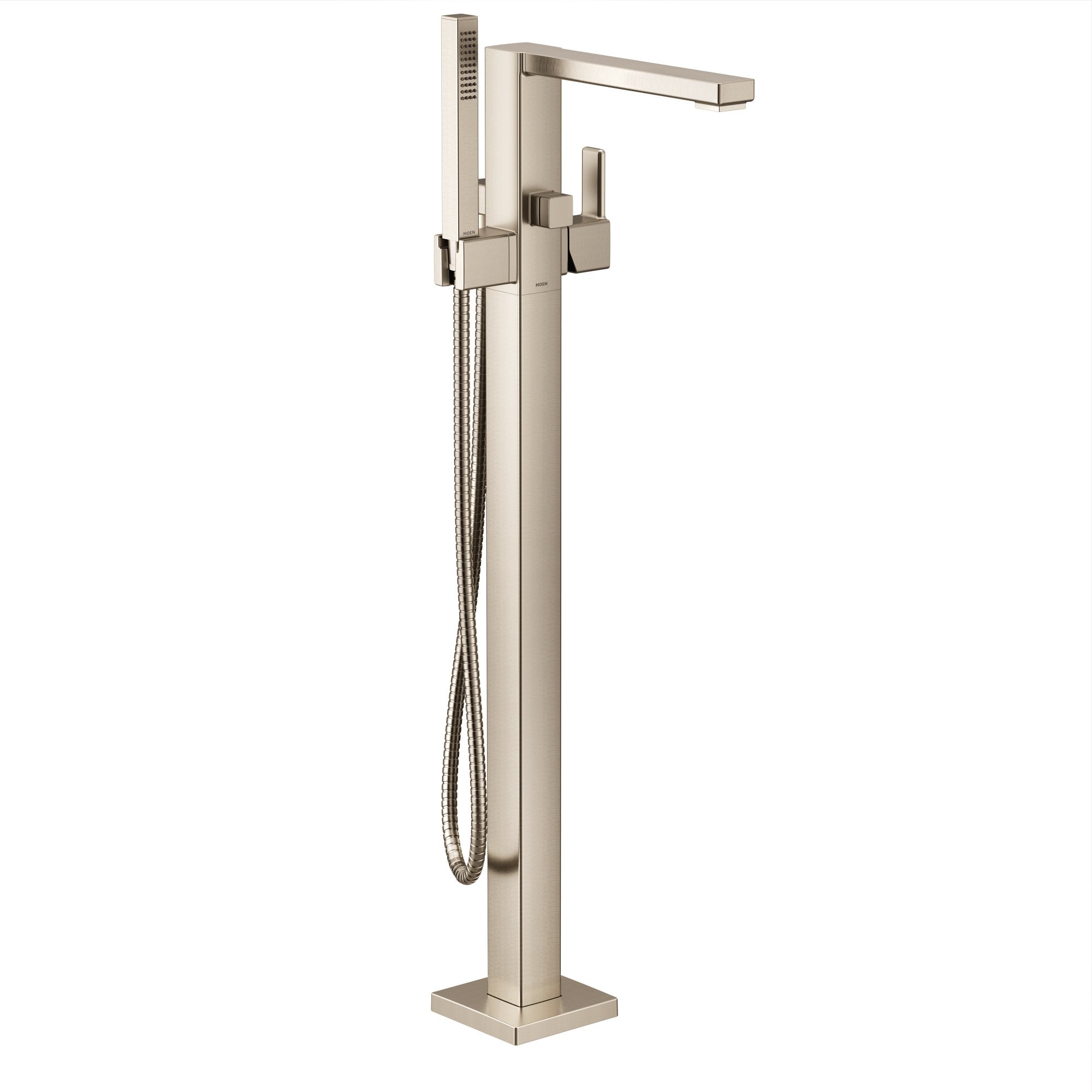 Moen 90 Degree Floor Mounted Tub Filler with Built-In Diverter -