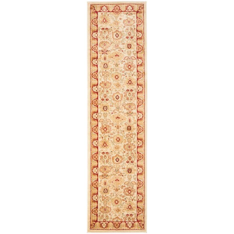 SAFAVIEH Heirloom Tamra Traditional Oriental Rug - 2'3" x 8' Runner - Creme/Red