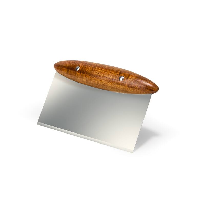 Nambe Breaking Bread Bench Scraper - Brown