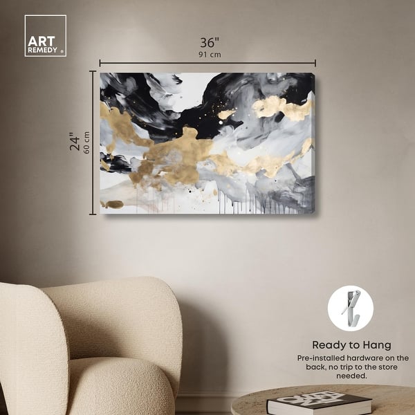 dimension image slide 5 of 6, Galactic View Canvas by Art Remedy, Gallery Wrapped