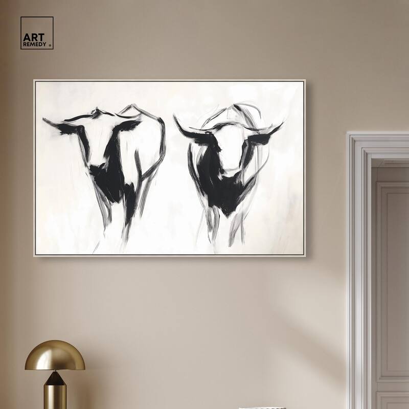 Bovine I Canvas by Art Remedy