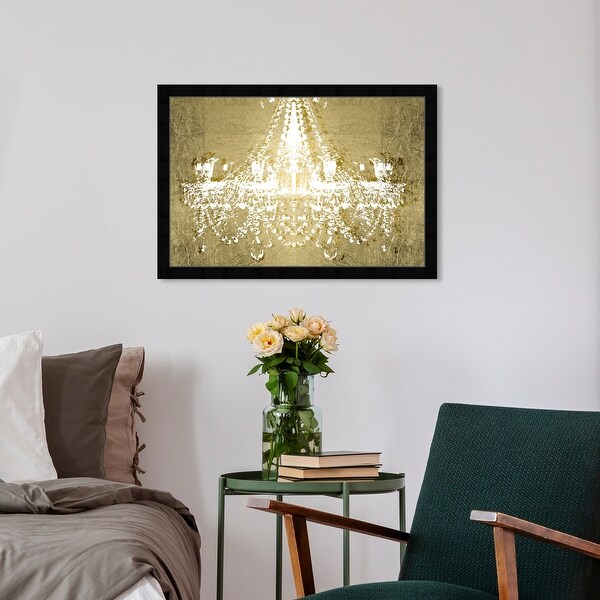 Oliver Gal 'Dramatic Entrance GOLD' Fashion and Glam Framed
