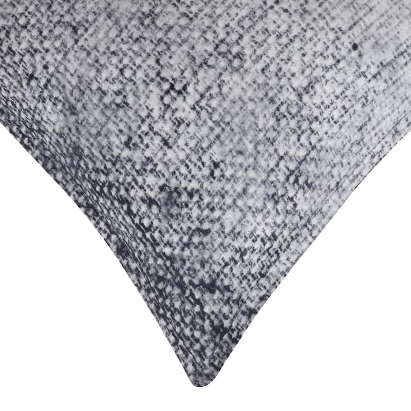 Delara GOTS Certified 100% Organic Cotton 2 Inch Flange Euro Sham Set of 2, 26"X26", Charlie Blue