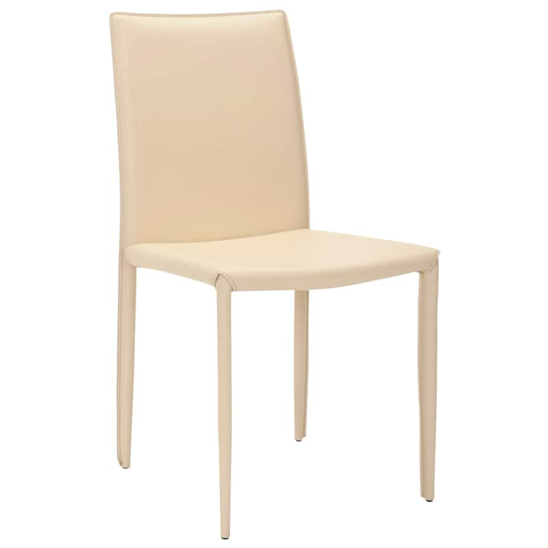 SAFAVIEH Oneida Faux Leather Dining Room Chair (Set of 2) - 18.9" W x 22.8" L x 35.8" H - 19"Wx23"Dx36"H