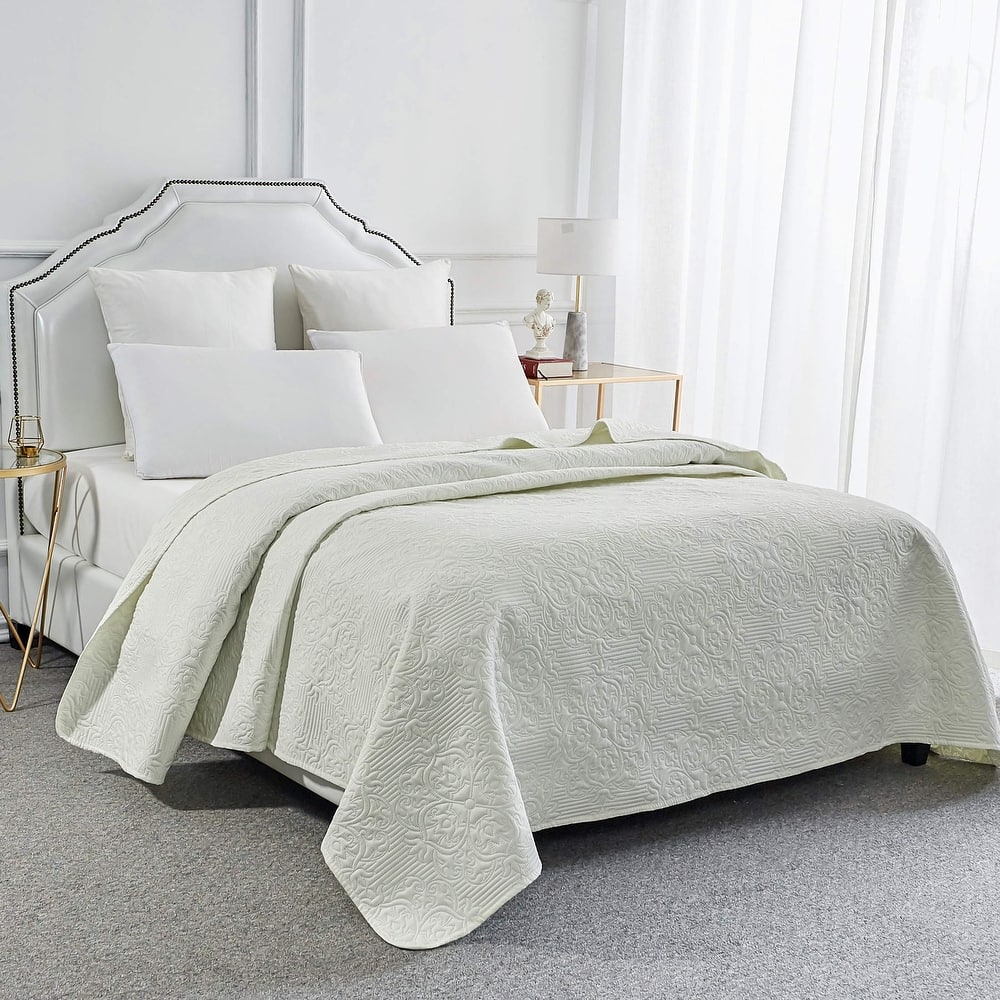 Sophia & William Bed Quilt Bedspread Coverlet - Reversible, Lightweight