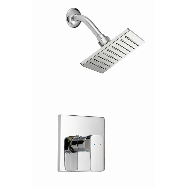 Design House 547711 Shower Trim Package with Single Function Shower Head - Polished Chrome