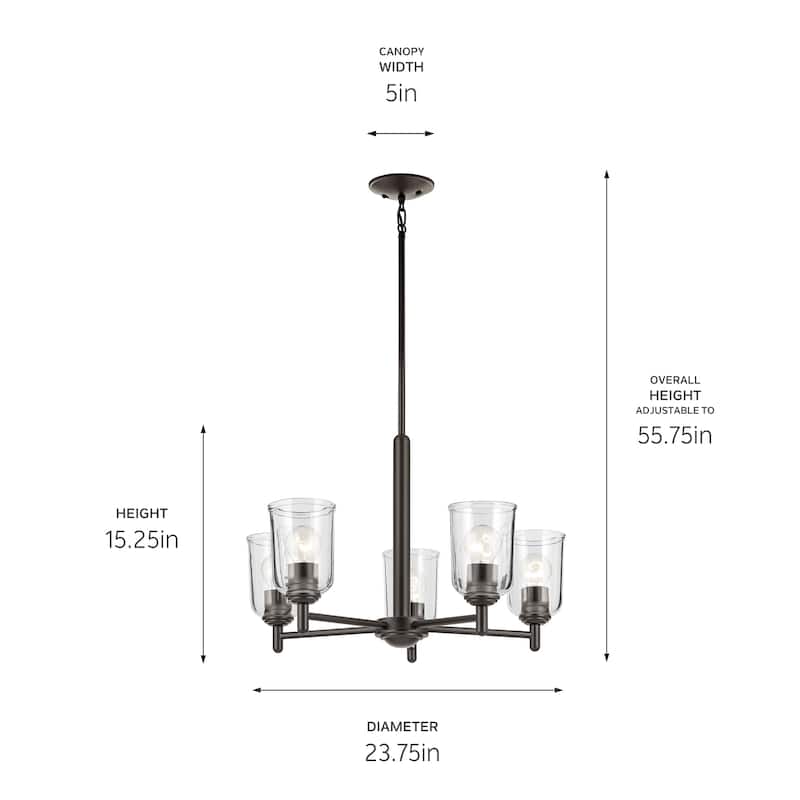 Kichler Lighting Shailene Clear Glass Chandelier