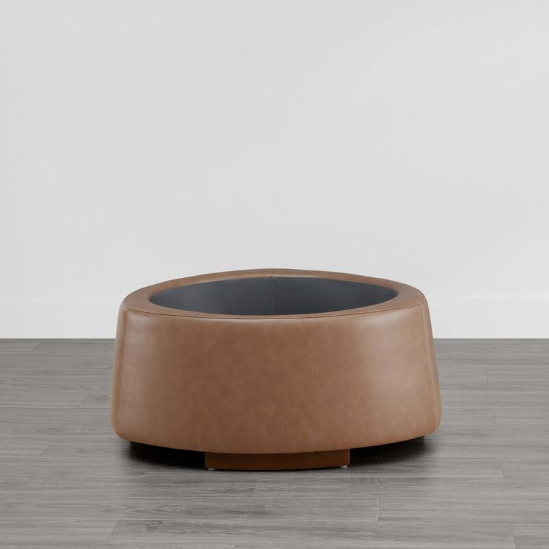 Bridget Storage Ottoman Set Stone-Shaped Footrest for Living Room