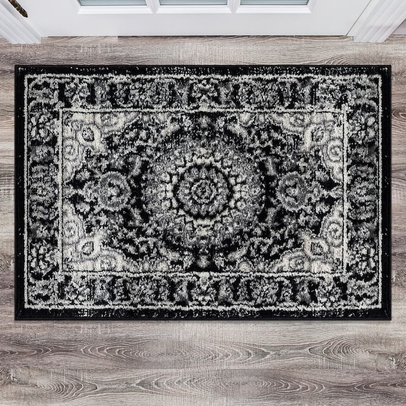 World Rug Gallery Traditional Oriental Medallion Area Rug