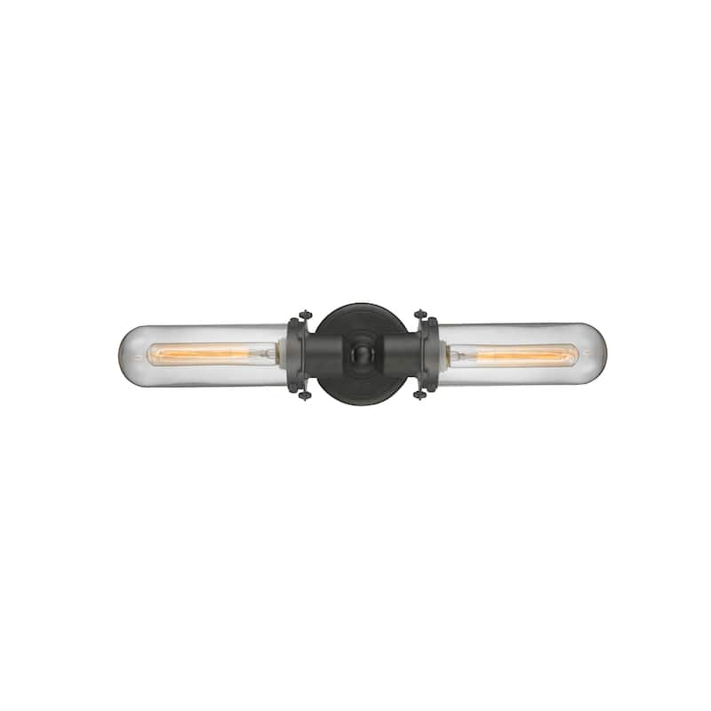 Innovations Lighting Centri 2 Light 22" Wide Bathroom Vanity Light - Oil Rubbed Bronze / Clear